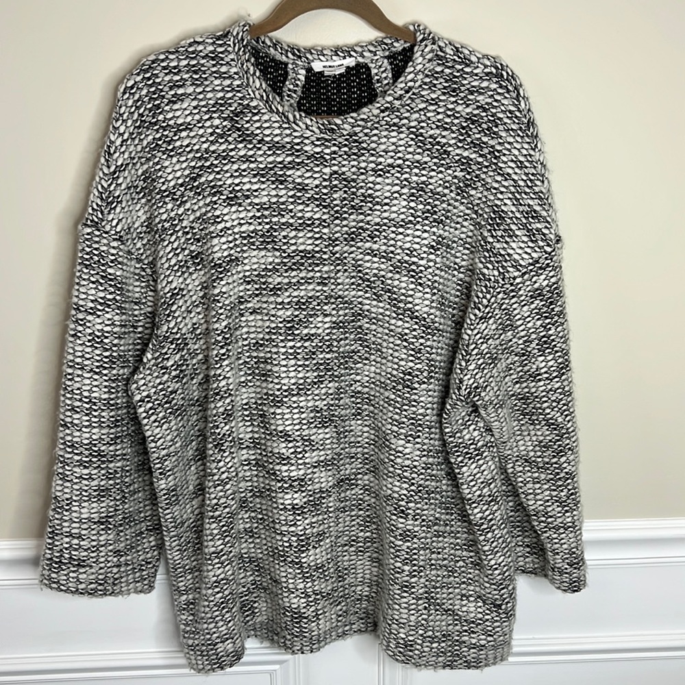 Helmut Lang marled chunky wool blend sweater Small
